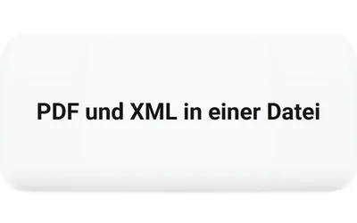 ZUGFeRD vereint ein lesbares PDF und einen strukturierten Datensatz in einer Datei