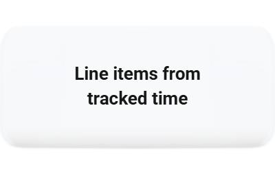 Line items from time tracking when you create an electronic invoice