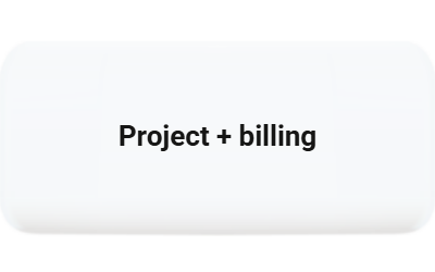 Project and billing connected in a CRM for consultants