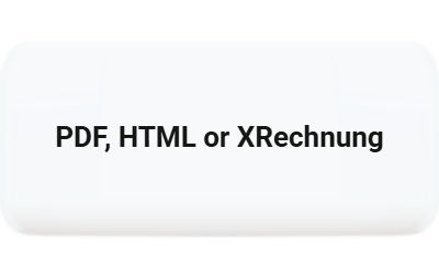E invoice software: send a plain PDF, your own HTML design, or a compliant XRechnung