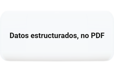 La XRechnung está formada por datos estructurados en lugar de un PDF