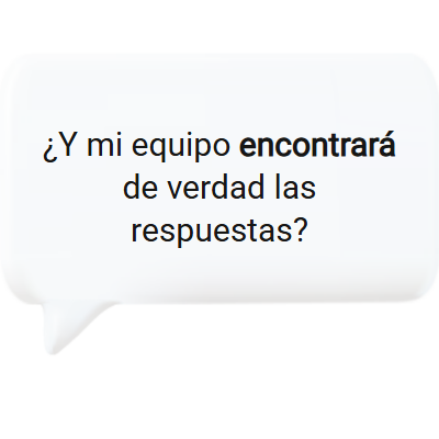 Pregunta: ¿encontrará el equipo las respuestas en el programa de base de conocimiento?