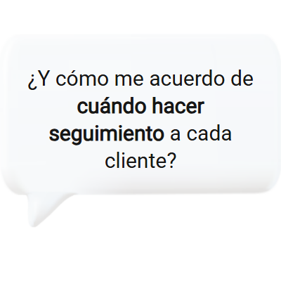 Recordatorios de seguimiento automáticos en el software de gestión de clientes para freelancers.