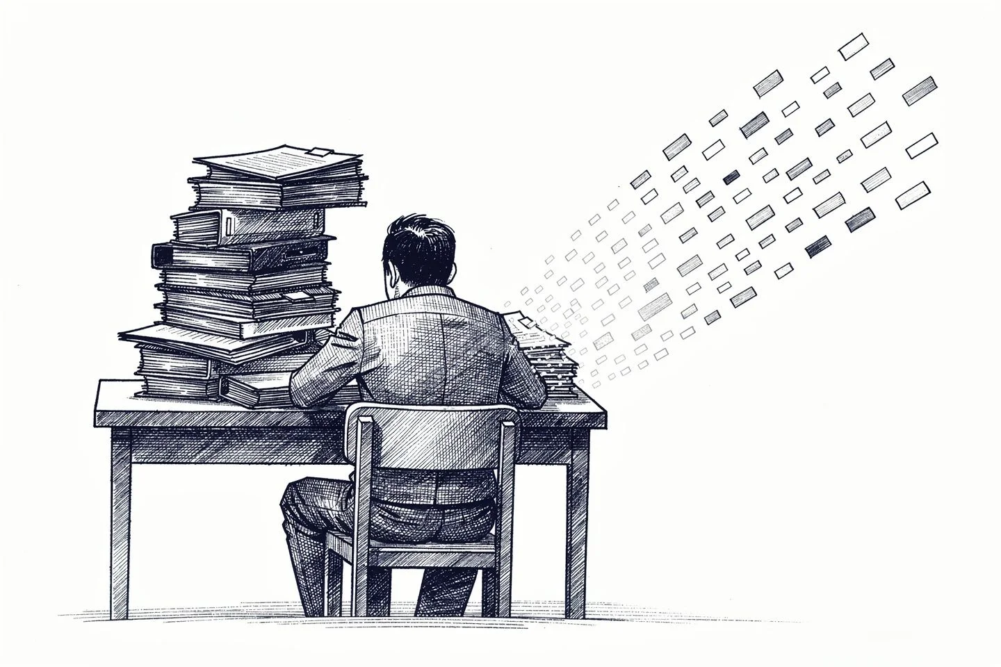 Ein Betrieb stellt wegen der E-Rechnung Pflicht von der Papierrechnung auf strukturierte Daten um
